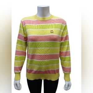 Teddy Fresh EUC Knit L/S Sweater Pink Green Size Medium